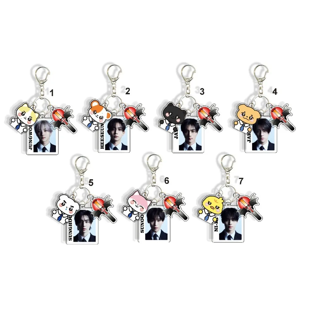 أزياء الصبي مجموعة شخصية كيم Seonwoo بارك جونغ سونغ المفاتيح الاكريليك الرغبة: UNLEASH قلادة تأثيري المشجعين الهدايا اكسسوارات #2