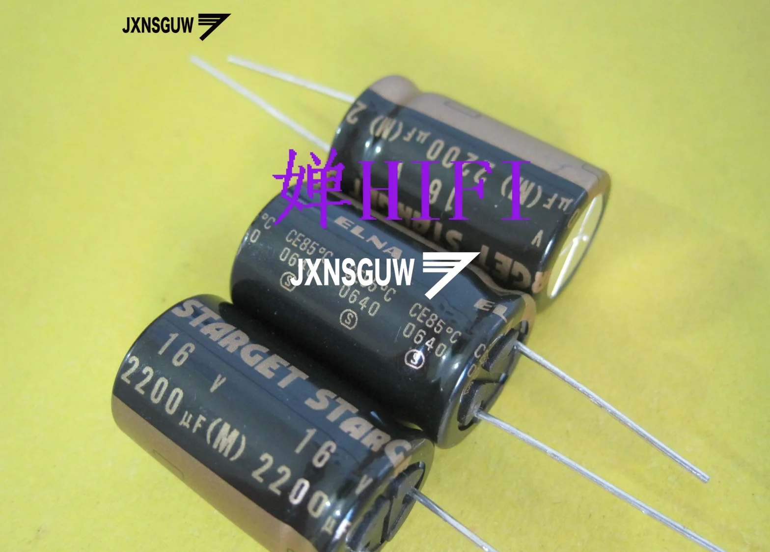 

10PCS ELNA STARGET 16V2200UF 16X25MM Black Aluminum electrolytic capacitors 2200uF/16V 85 degrees 2200UF 16V Gold word