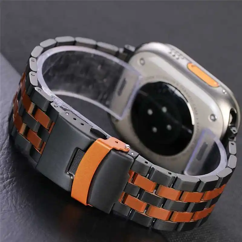 Luxuriöses Edelstahlarmband für Apple Watch Serie 11 10 9 8 7 46 mm 42 mm 44 mm 45 mm 40 mm 41 mm Armband für iWatch Ultra 3 2 49 mm