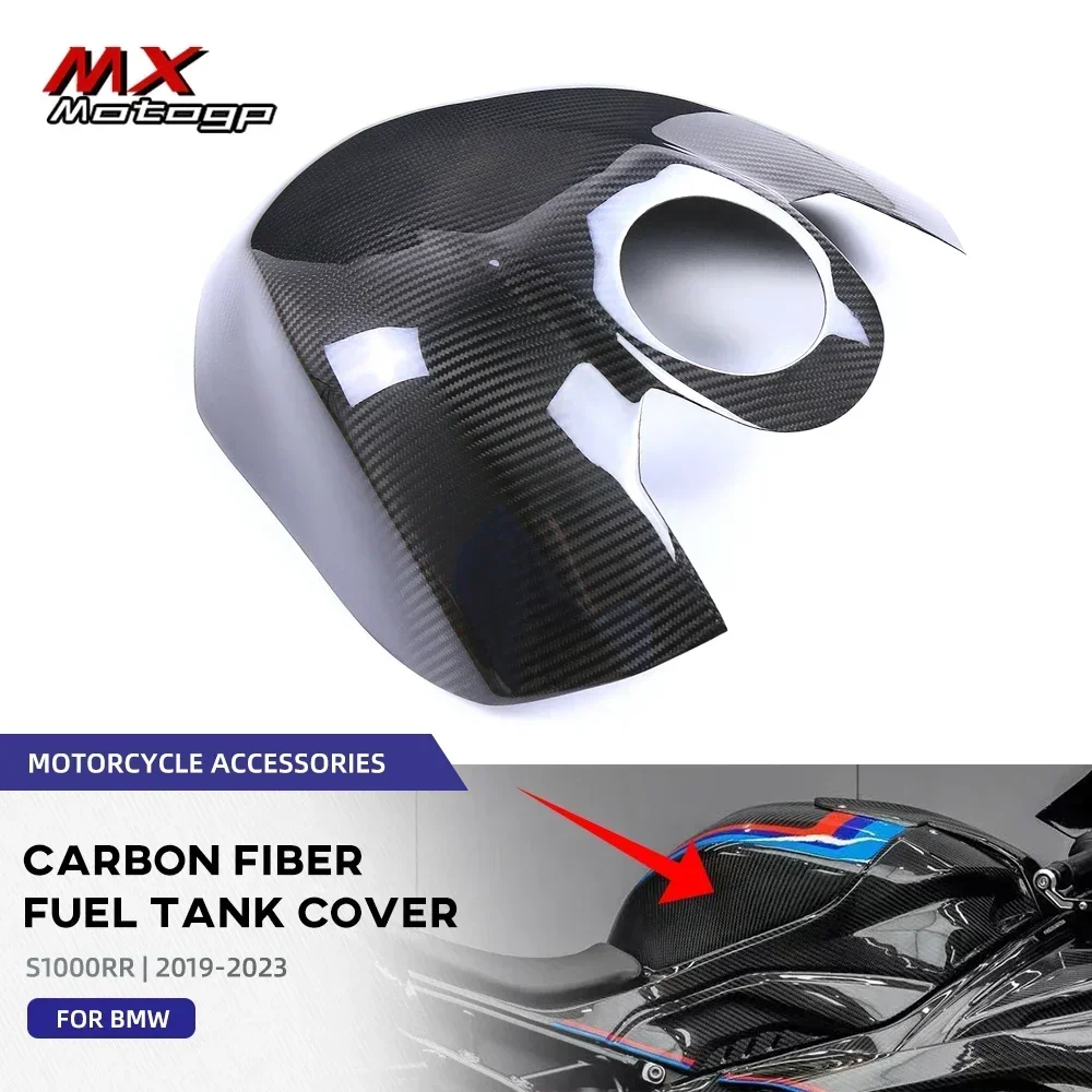 

S1000RR S1000R 2023 Carbon Fiber Fuel Tank Cover For BMW M1000RR M1000R 2021 2022 S1000 RR/R Motorcycle Tank Protector Fairing