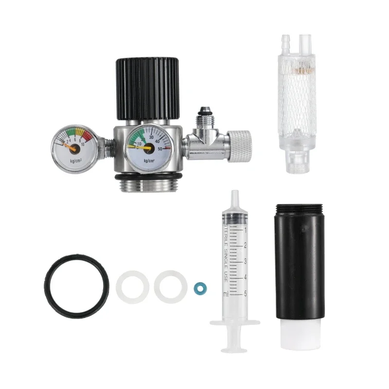 Aquarium CO2 Generator SystemKit Stainless Steel CO2 Cylinder Generator System Carbon Fiber Filter Element Accessories Filter