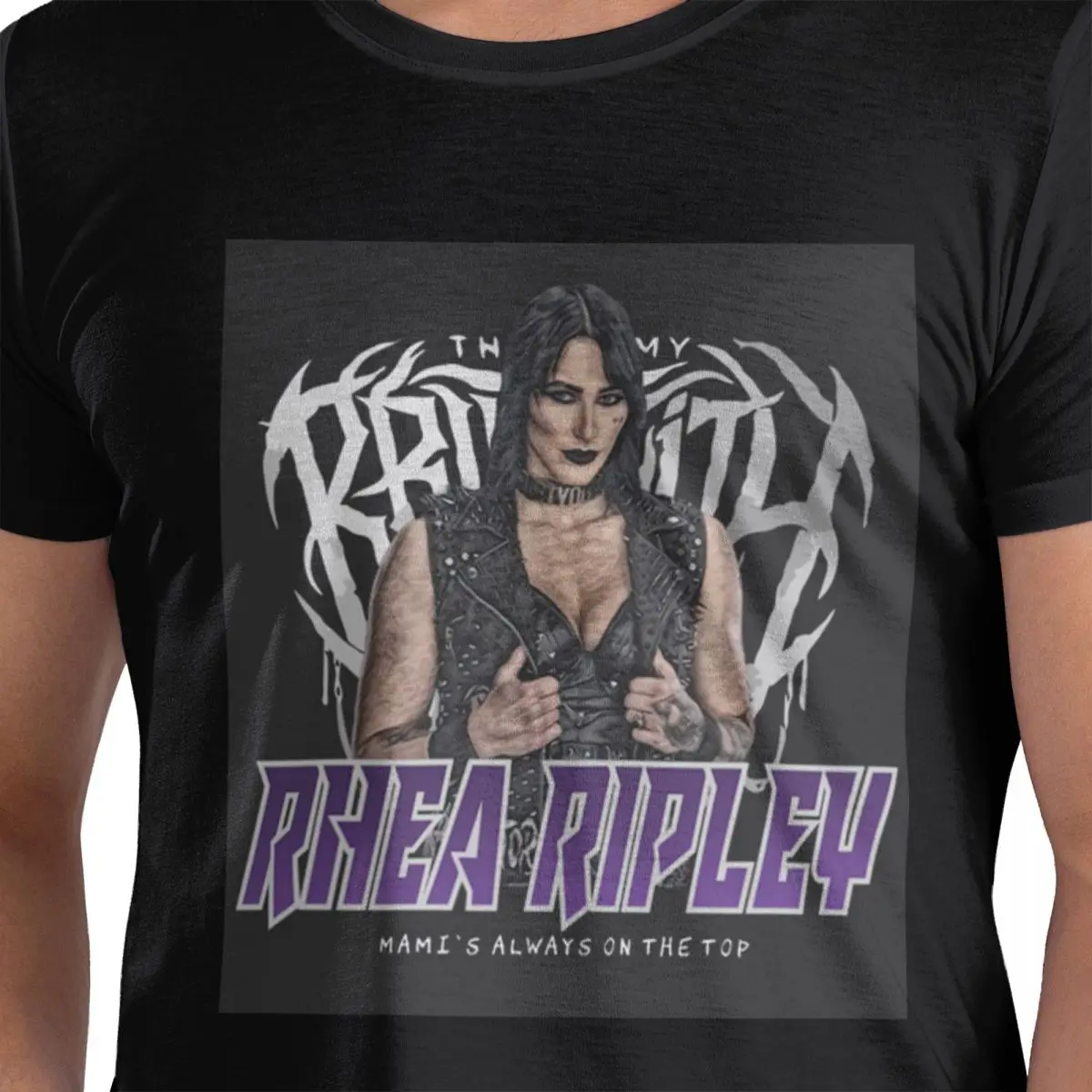 

Rhea Ripley Mami's On Top футболка из 100% хлопка мужские забавные футболки мужские с круглым вырезом с коротким рукавом S-6XL