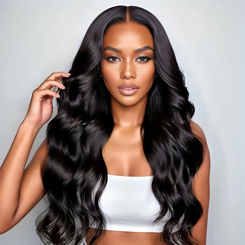 

13x6 Hd Lace Frontal Wig Human Hair 30 Inch 13x4 Hd Transparent Lace Front Preplucked Black Body Wave Human Hair Wigs for Women