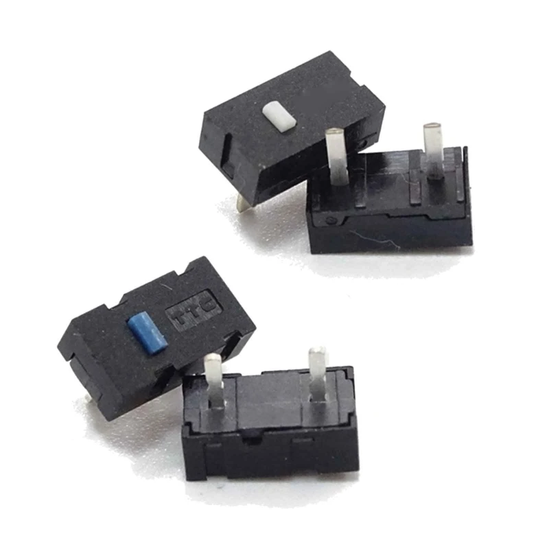 2 шт. микропереключатель TTC, синие/белые точечные микропереключатели для игровой мыши