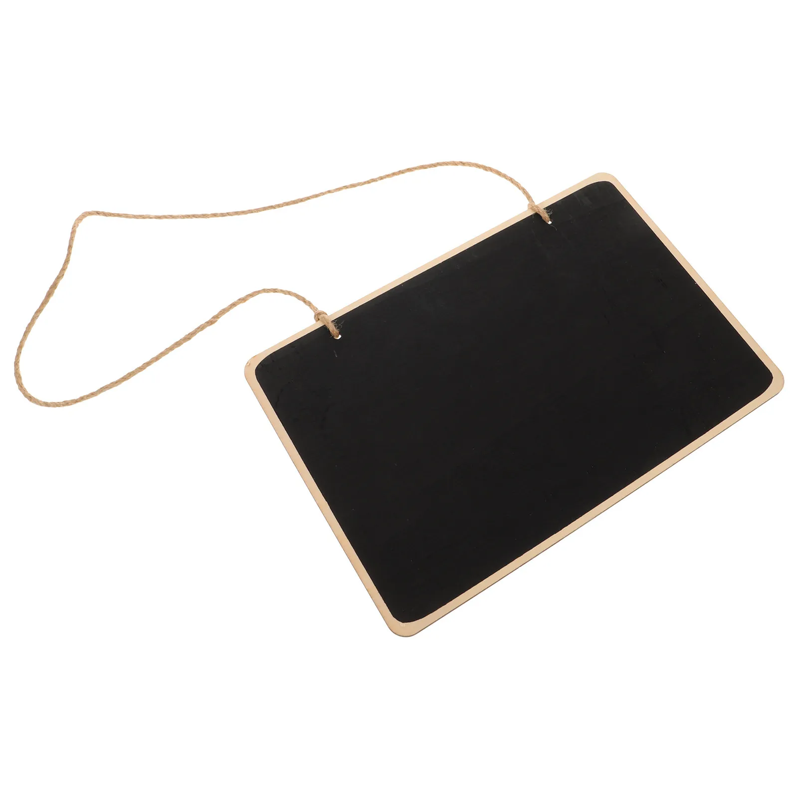 

Compact Wooden Chalkboard Hanging Sign Writable Reusable Door Message Board for Patio Balcony Wall Use Chalkboard Sign