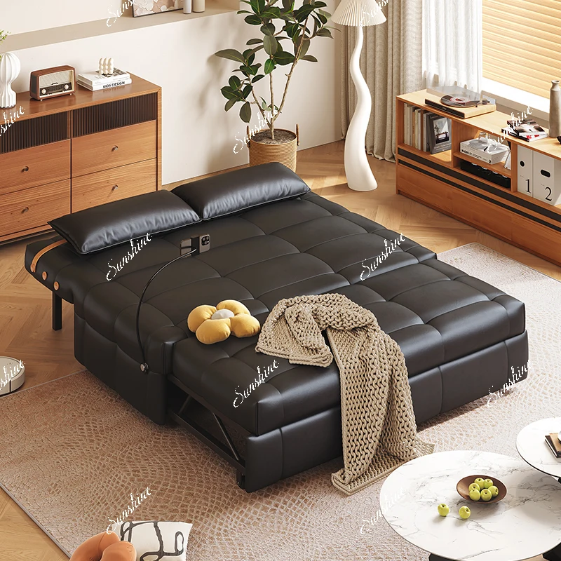 Small apartment retractable single/1.2 meters multi-functional folding dual-purpose sofa bed