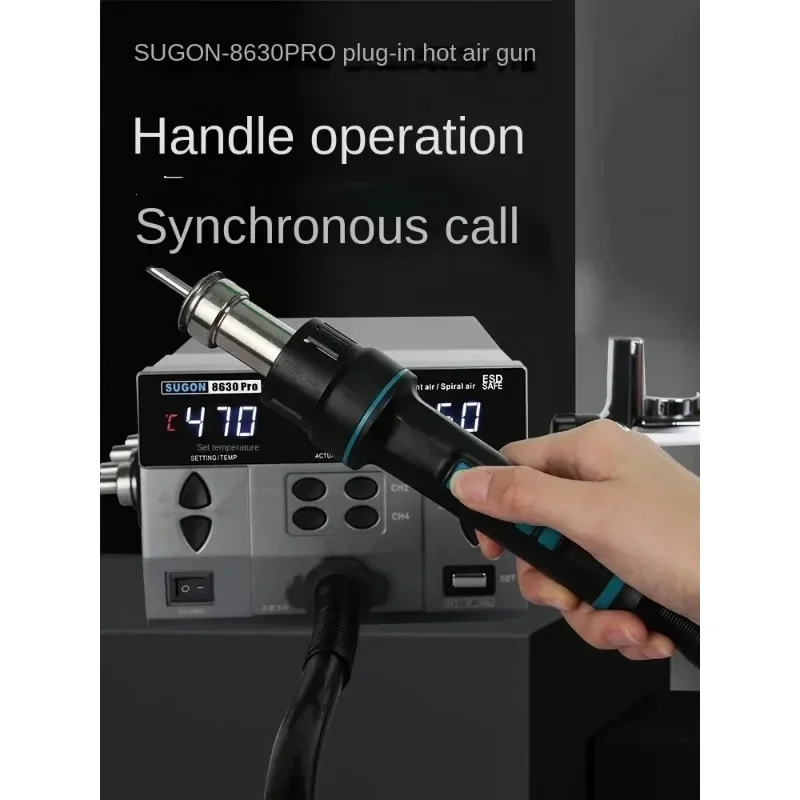 Sugon Speed Worker New 8630pro Digital Display Heat G un Industrial Grade High Power Mobile Phone Repair CPU Desoldering Station