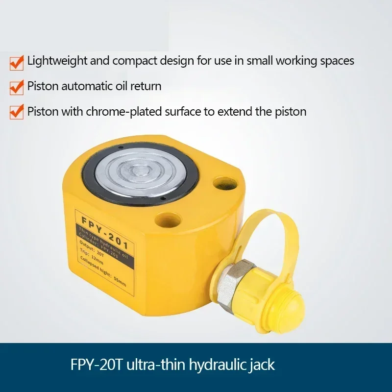 FPY-20T Electric Separated Ultra-Thin Hydraulic Lifting Jack Portable Electric Hydraulic Jack with CP-180 Hydraulic Hand Pump
