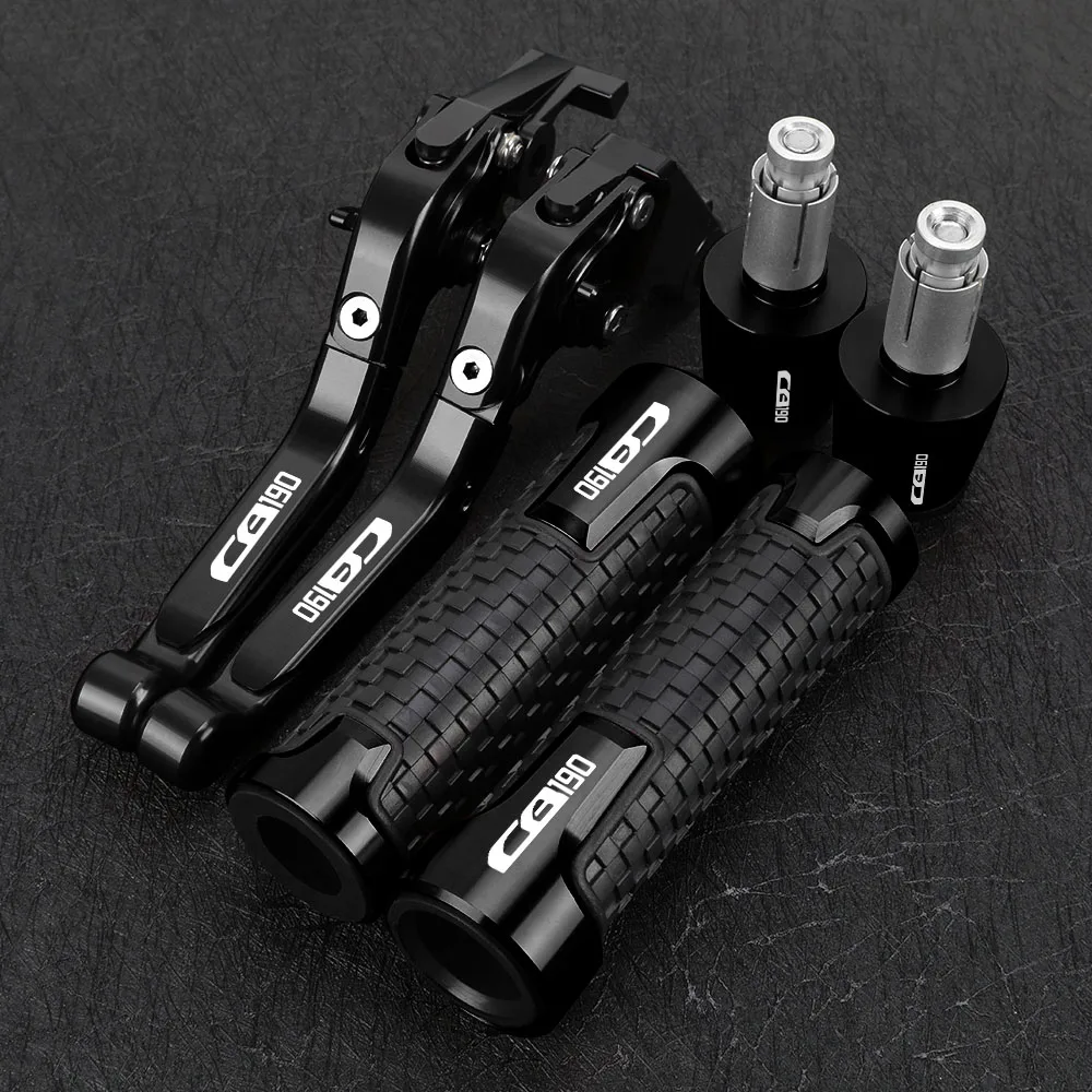 

For HONDA CB190 CB 190 CB-190 Motorcycle Adjustable Brake Clutch Levers Handlebar Grips Ends Motor Accessries Parts