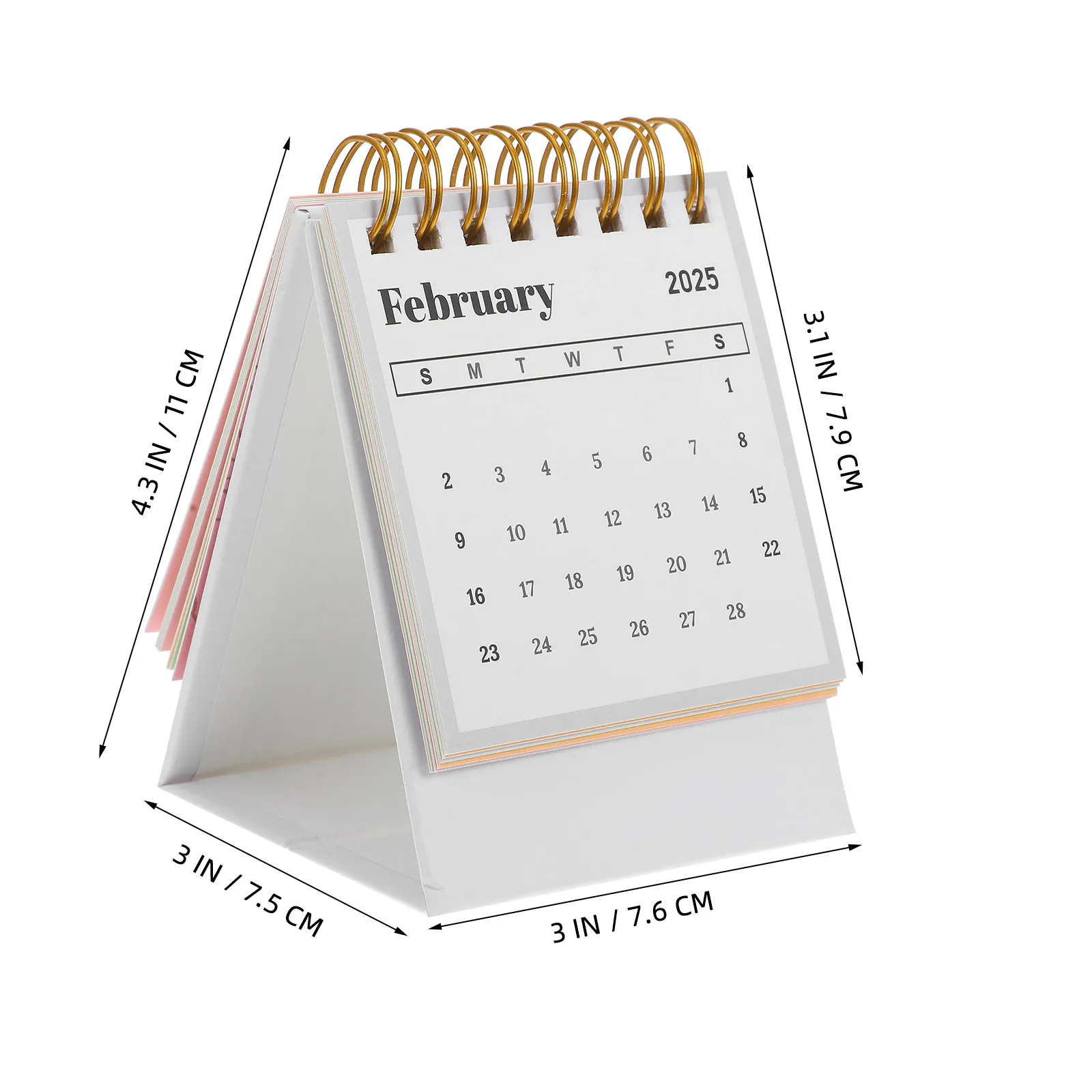 2025 Mini Desk Calendar Pink Rose Small Standing Lunar Year of The Snake Planning Tool Small Calendar Year of The Snake Planner