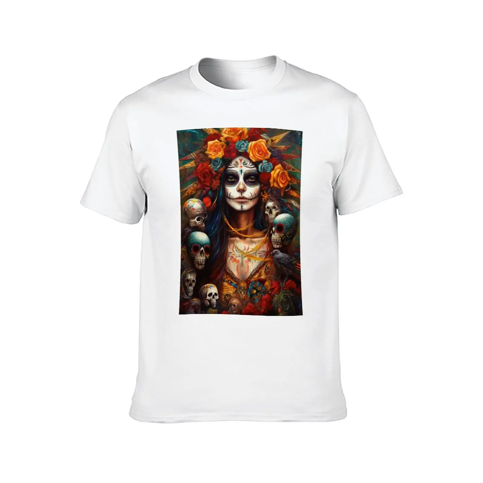 Nuestra Se?ora de la Santa Muerte T-Shirt graphic tee shirt basketball graphic tees clothes mens funny t shirts