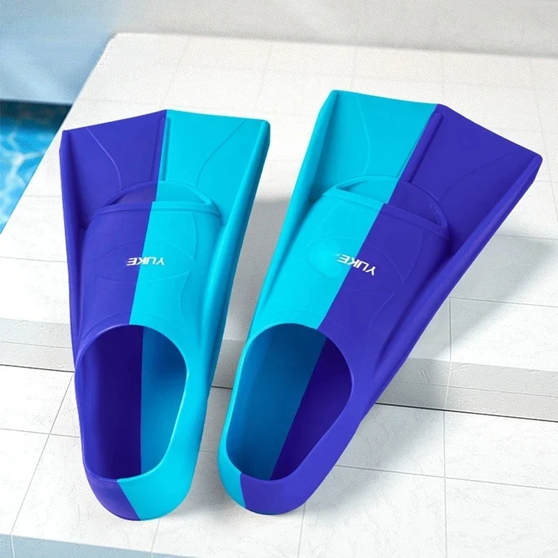 

Silicone Professional Scuba Diving Fins Short Men Women Snorkel Swimming Fins Kids Professional Light Diving Training Footboard