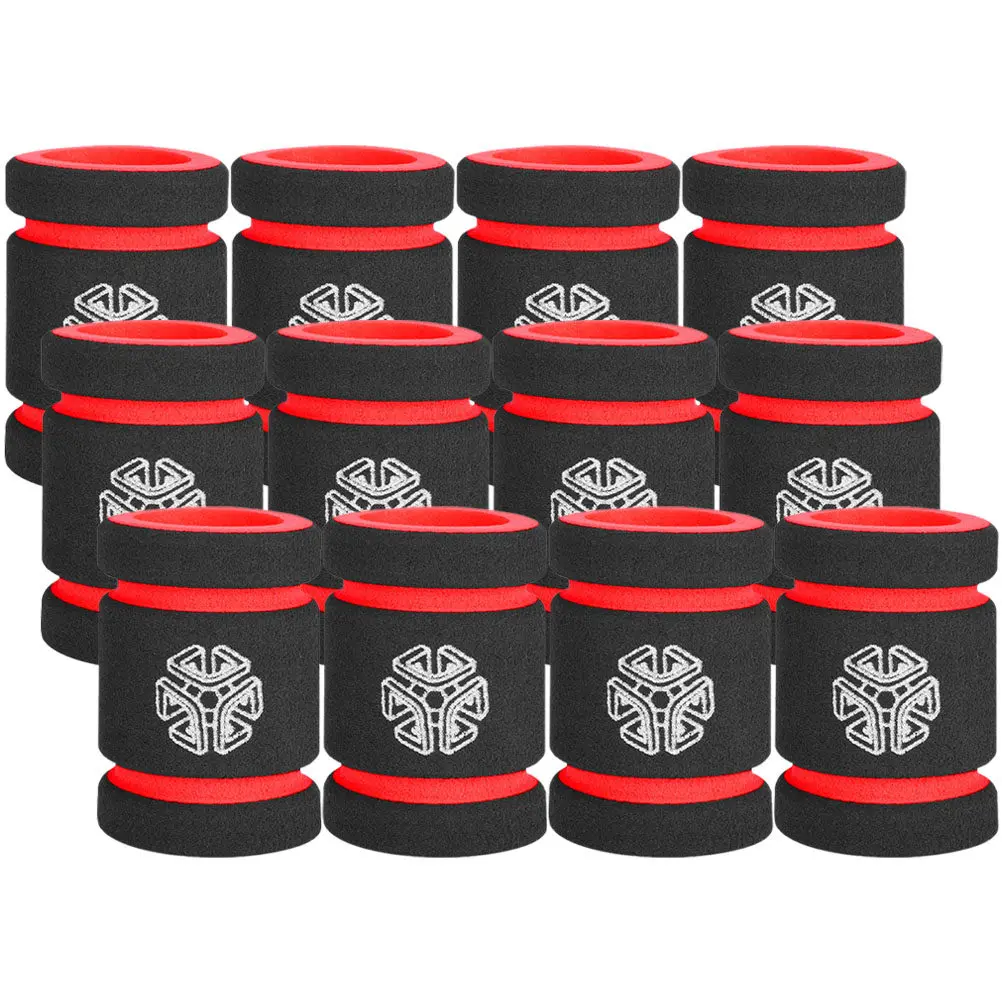 

12Pcs Sponge Tattoos Handle Sleeve Supple Anti-Slip Grip Cover Reduces Fatigue Sweat Absorbing Ergonomic Design for Professional