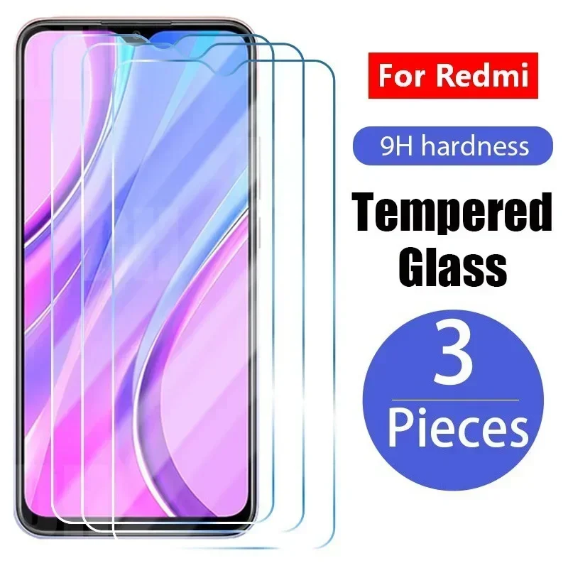 

3PCS Tempered Glass For Xiaomi Redmi A1 Note 12C 7 8 9 10 9S 10S 11S 9A Mi 9 9T 10T 11T 12T 12 11 Lite 5G Pro Screen Protector