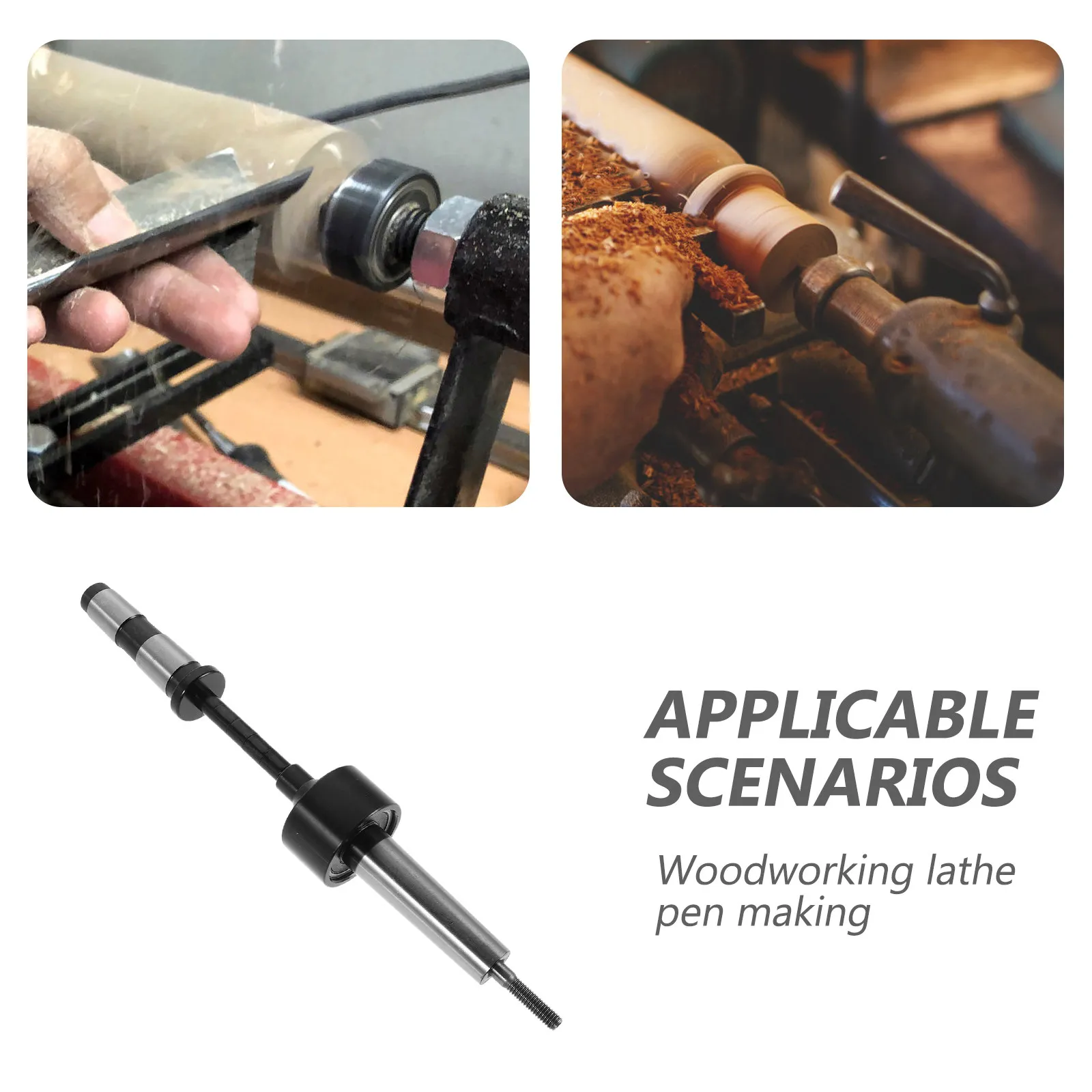 Wood Lathe Pen Mandrel Turning Bundle Spindle Adapter Keyed Lathe Chuck Taper Collet Chuck Holder for DIY Woodworking Projects view 2