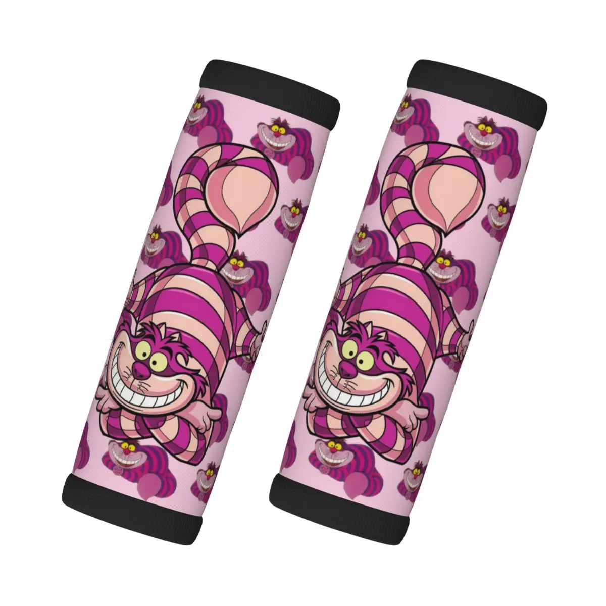 

Custom Love 2 Pcs Luggage Handle Wrap Suitcase Identifier Alice In Wonderland Handle Grip Neoprene Luggage For Car Interiors
