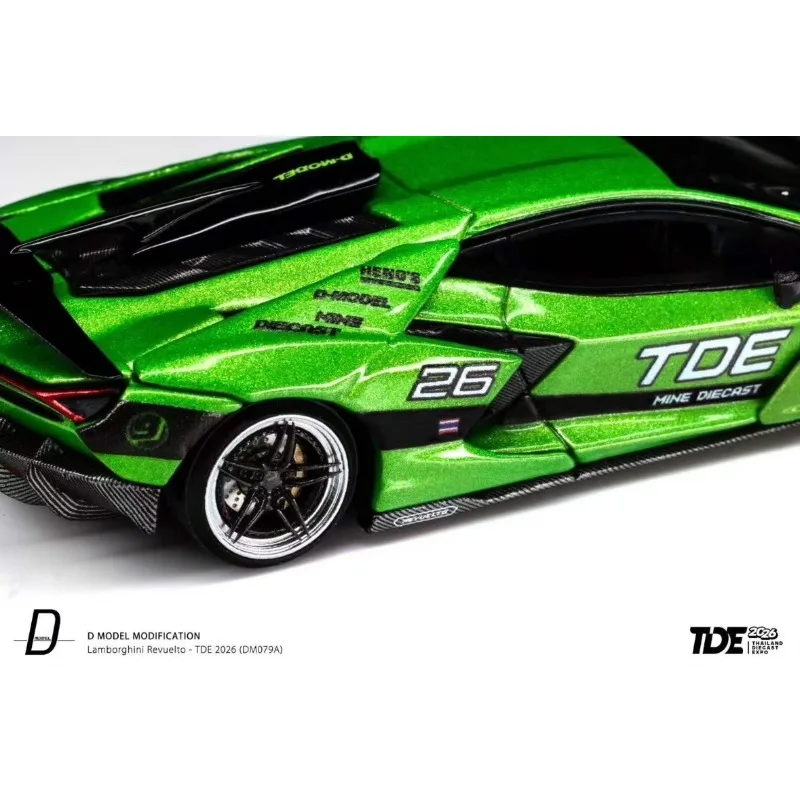 D Model 1/64 Revuelto 2026 TDE Verde Selvans Alloy Motor Vehicle