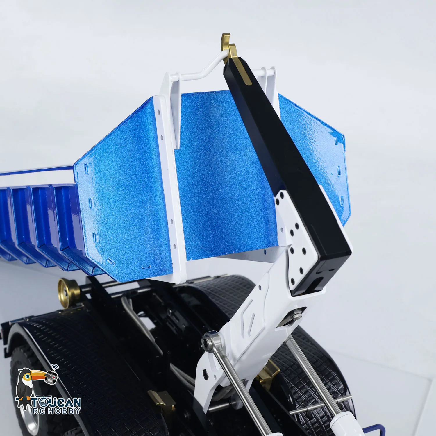 

RTR LESU RC Hydraulic Dump Truck 8x8 Metal Chassis 1/14 Roll Off Dumper Car Hook Light Sound Set Remote Control Vehicle Model