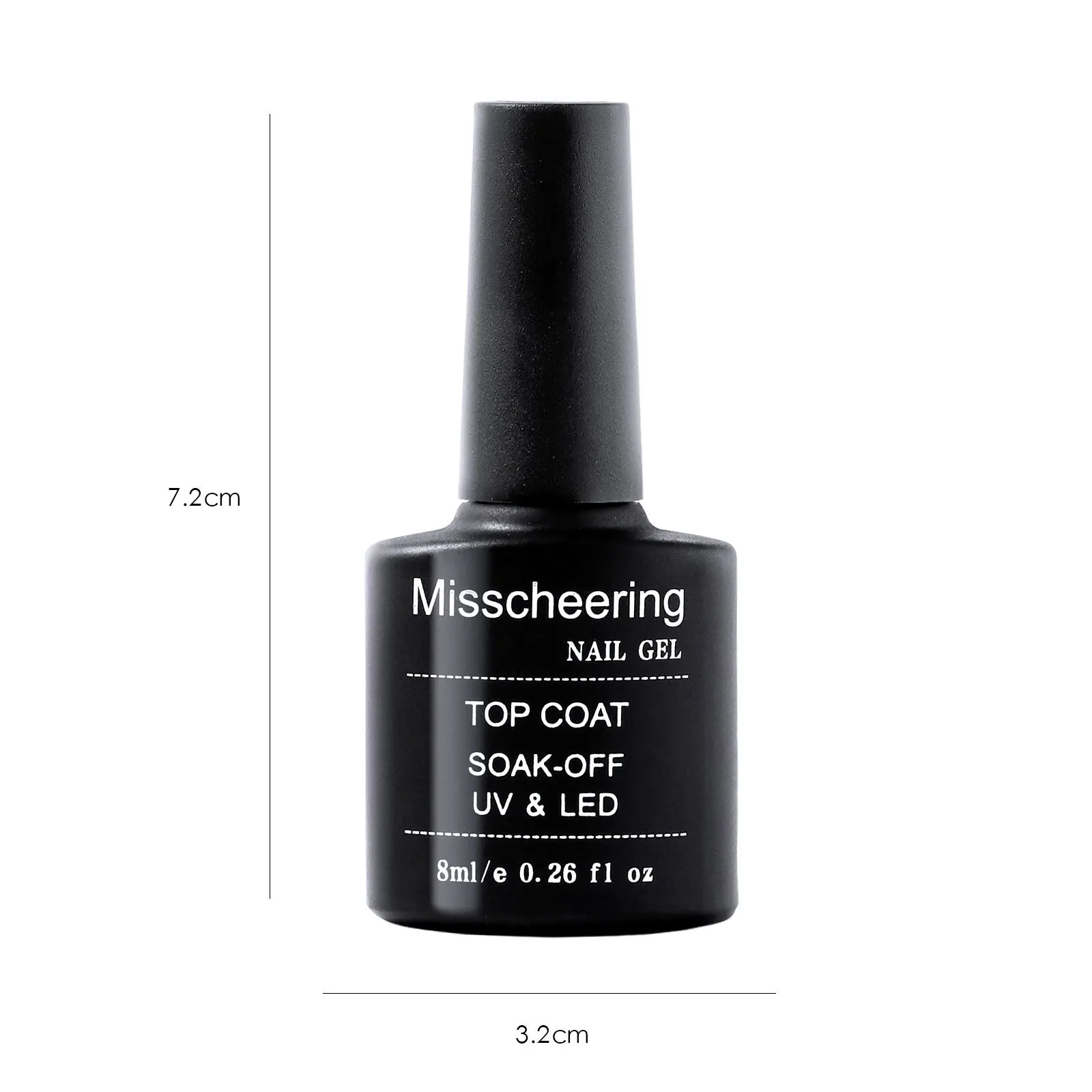 Misscheering Nagel-Gel-Nagellack, Farbverlaufsmischung, Decklack, Soak Off, UV-LED, semipermanenter Nail-Art-Lack, Nageldesign-Zubehör