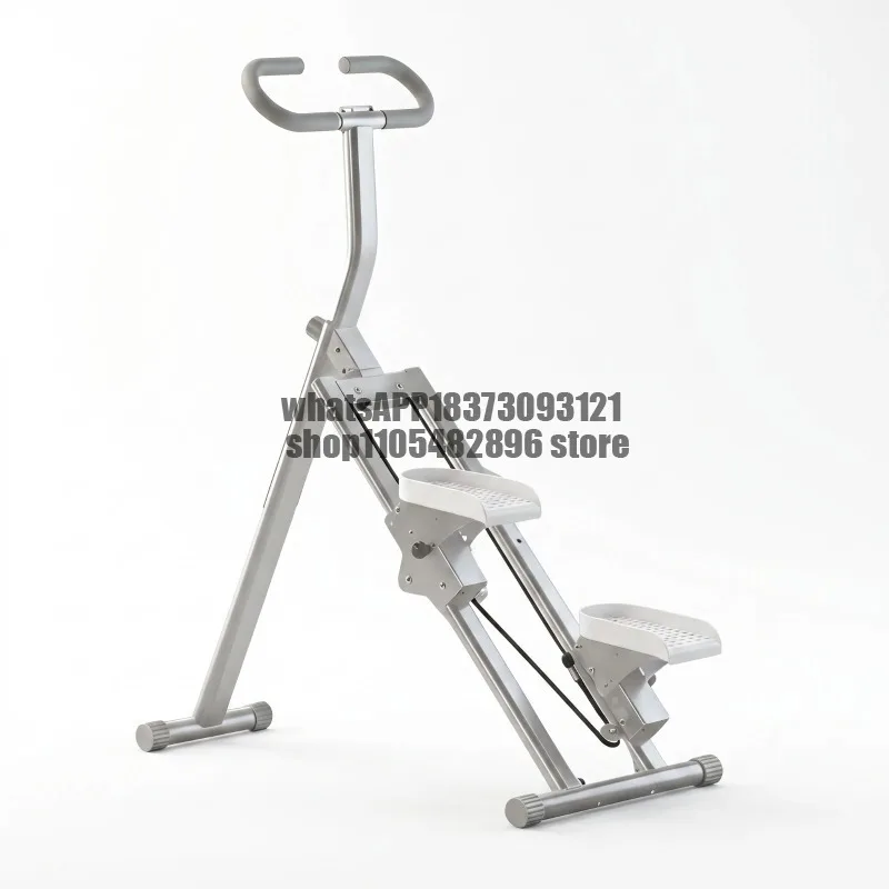 Stair Stepper with Handlebars Foldable Stair Climbing Machine Climbing Stepper with Handlebar Space-Saving Fitness Equipment