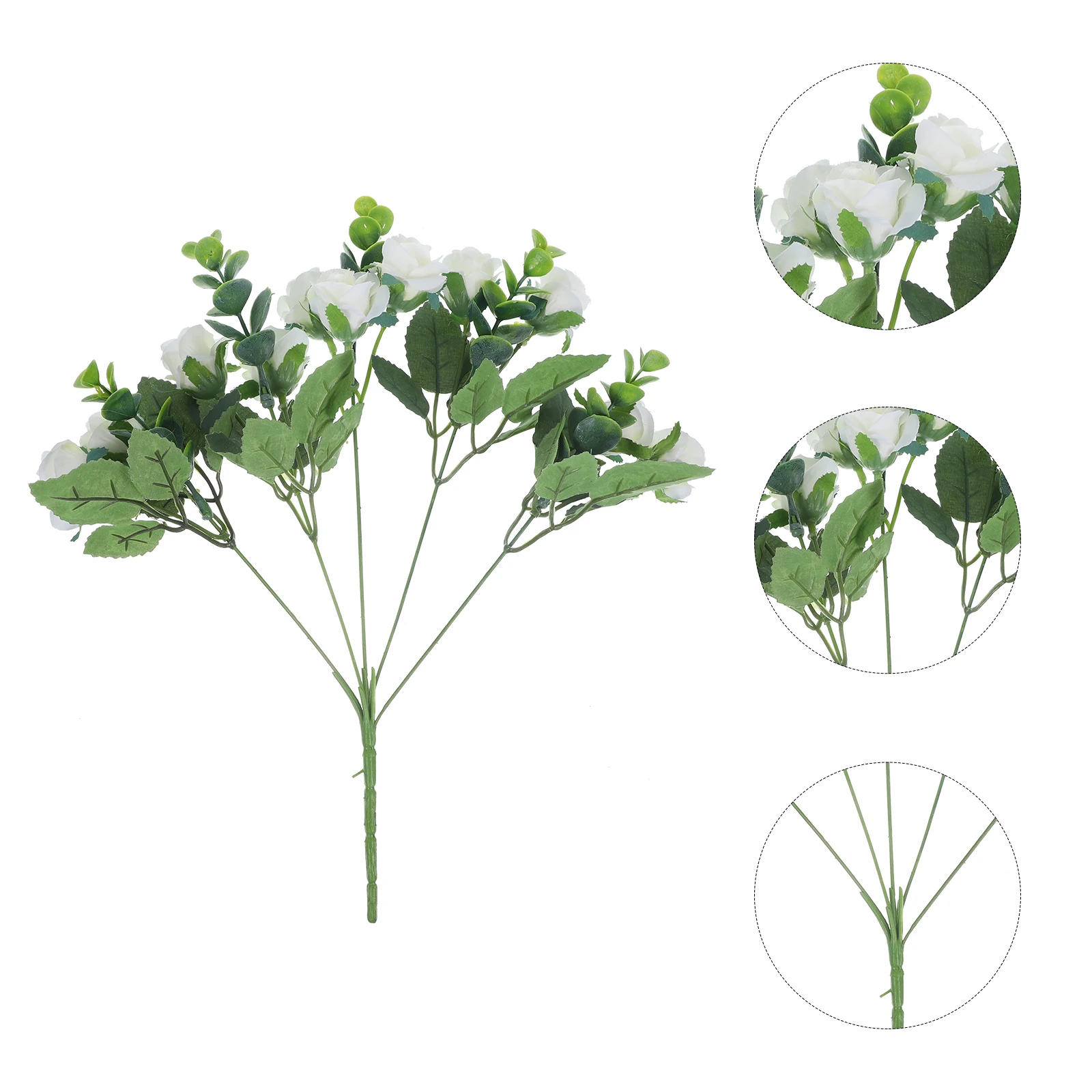 

5 Pcs Simulated Flower Arrangement Artificial Flowers Dining Room Table Decor Home Faux for Décor Roses