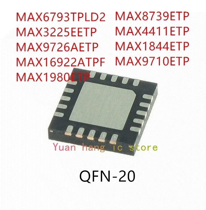 

10PCS MAX6793TPLD2 MAX3225EETP MAX9726AETP MAX16922ATPF MAX1980ETP MAX8793ETP MAX4411ETP MAX1844ETP MAX9710ETP IC