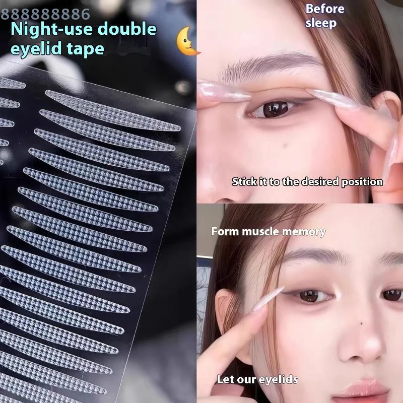 40/80 قطعة مقاومة للماء للعيون المقلدة - شكل ذاكرة للمظهر الطبيعي وذاكرة النوم وملصقات جفن مزدوج غير مرئية #6