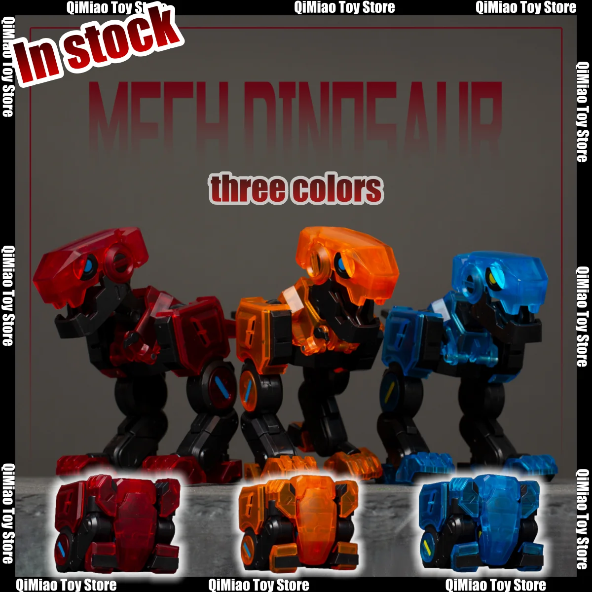 Boîte Cube de bête transformée, modèle de dinosaure Transparent en édition limitée, jouet pour Collection garçons et filles