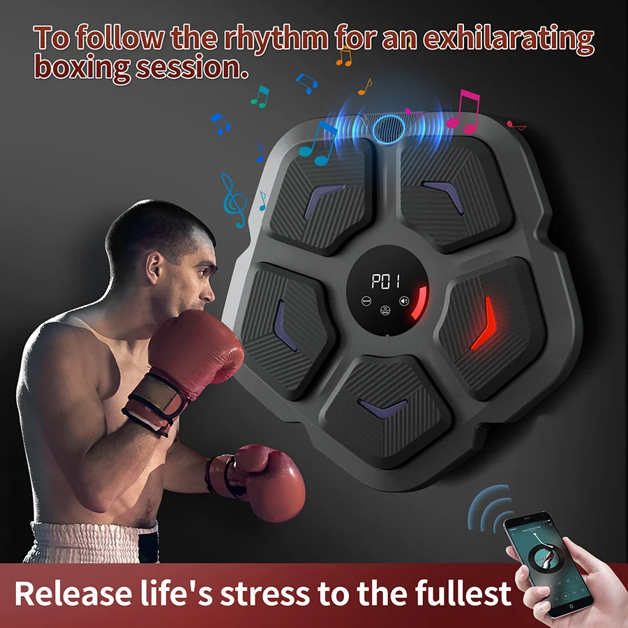 New Smart Music Boxing Machine for Adults/children Maquina De Boxeo Muay Thai Response Rhythm Exercise Maquina De Boxeo Musical