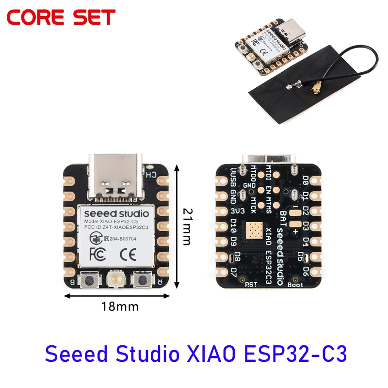 2pcs Seeeduino Seeed Studio XIAO ESP32-C3 WiFi Bluetooth 5.0 Development Board Modul 4MB Flash 400KB SRAM For Arduino