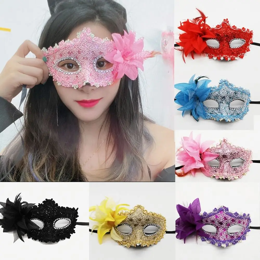 

Retro Face Cover Lace Eye Masks Masquerade Party Costume Props Masquerade Masks Cosplay Party Props Half Face Mask Women Men