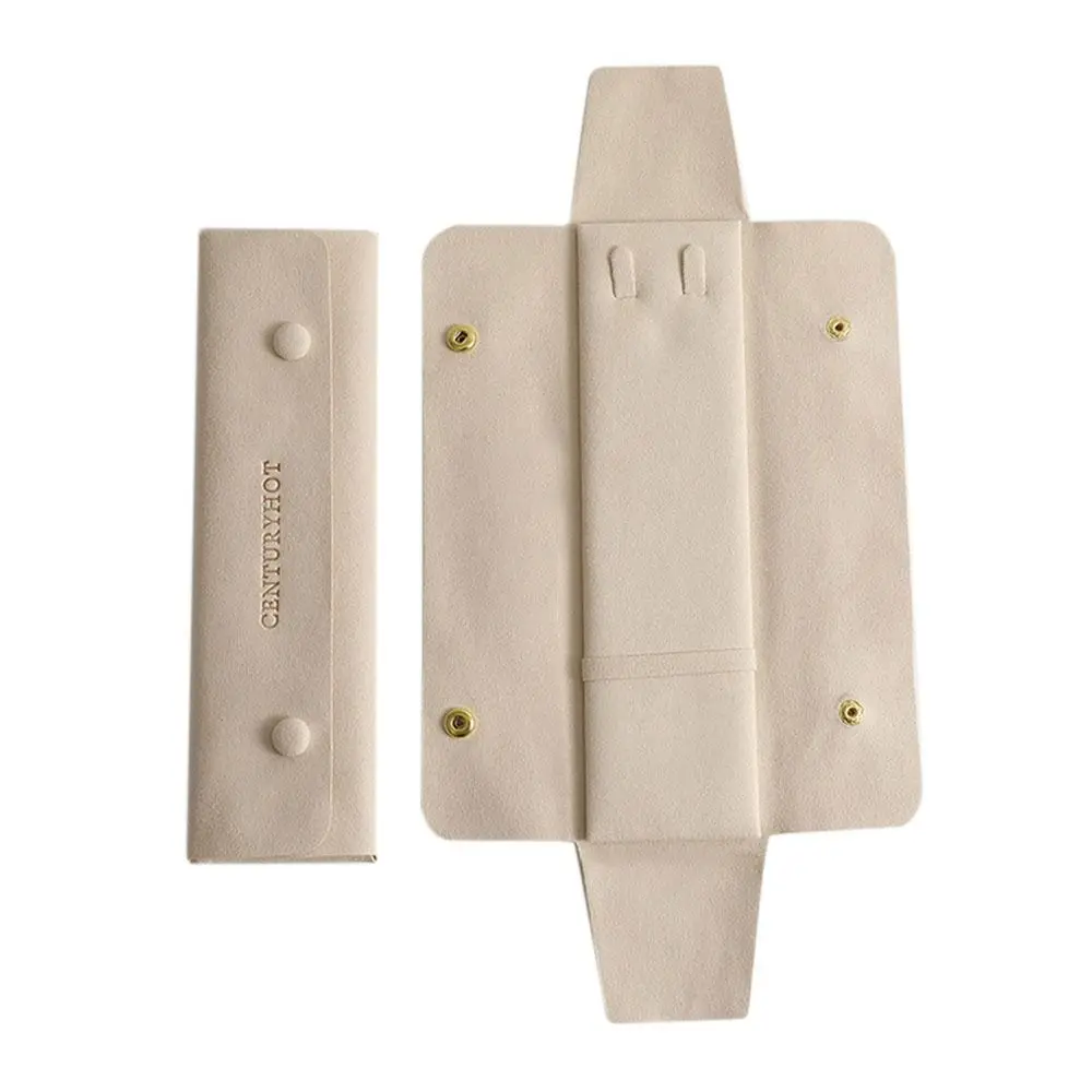 Gift Fashionable Microfiber Jewelry Storage Exquisite Foldable Jewelry Organizer Portable Storage Pouch