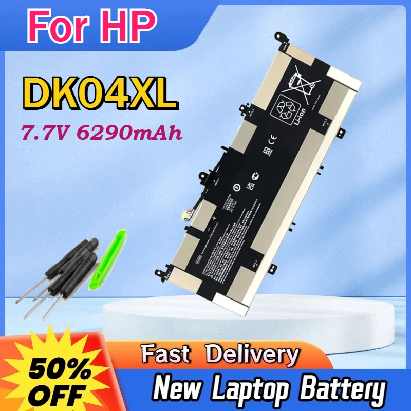 

7.7V 6290mAh DK04XL Laptop Battery For HP Elite C1030 Chromebook x360 13c L93531-2C1 C1030 DK04050XL HSTNN-DB9W