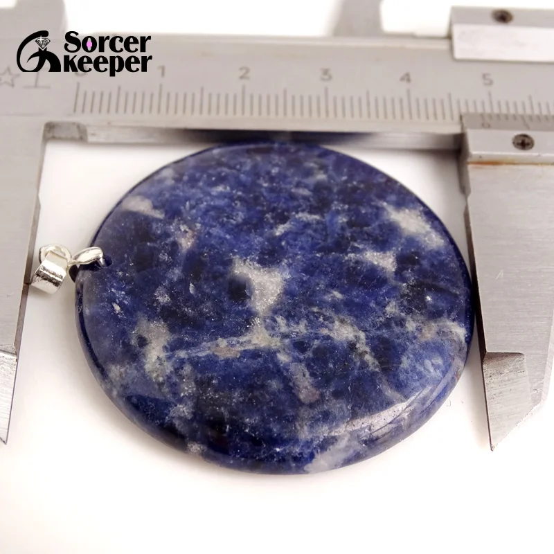 Women & Men Fashion Jewelry Pendants Necklaces With Chain Wholesale Blue Sodalite Beads Quartz Stone Colares Femininos BC473