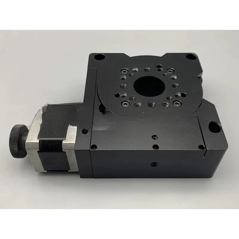 Precision Electric Rotary Table Hollow R-axis 360 ° Indexing Table Table 100mm Tested
