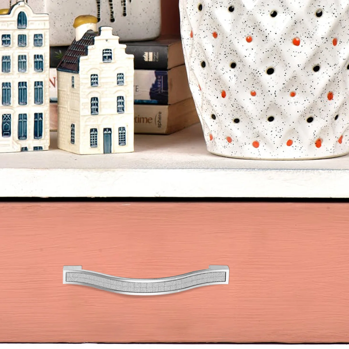 

10Pcs 128mm Alloy Drawer Handle Crystal Shiny Surface Elegant European Style Cabinet Knobs Cabinet Knob Drawer Handle