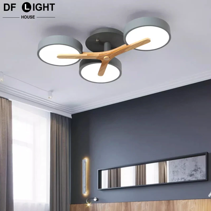 Modern ceiling chandelier bedroom led lights lamp living room ceiling lamp dining room wooden chandeliers kitchen ceiling lights