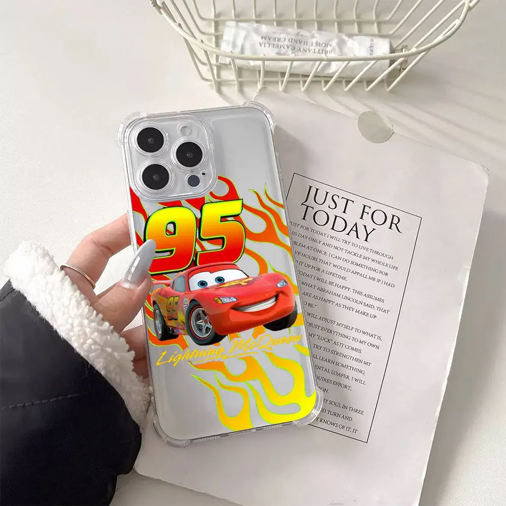 Funda de teléfono Fast Car Racing Lightning Mcqueen 95 para Samsung Galaxy S25 S24 S23 S22 S21 S20 Note20 Edge FE Ultra Plus 4G 5G Anti