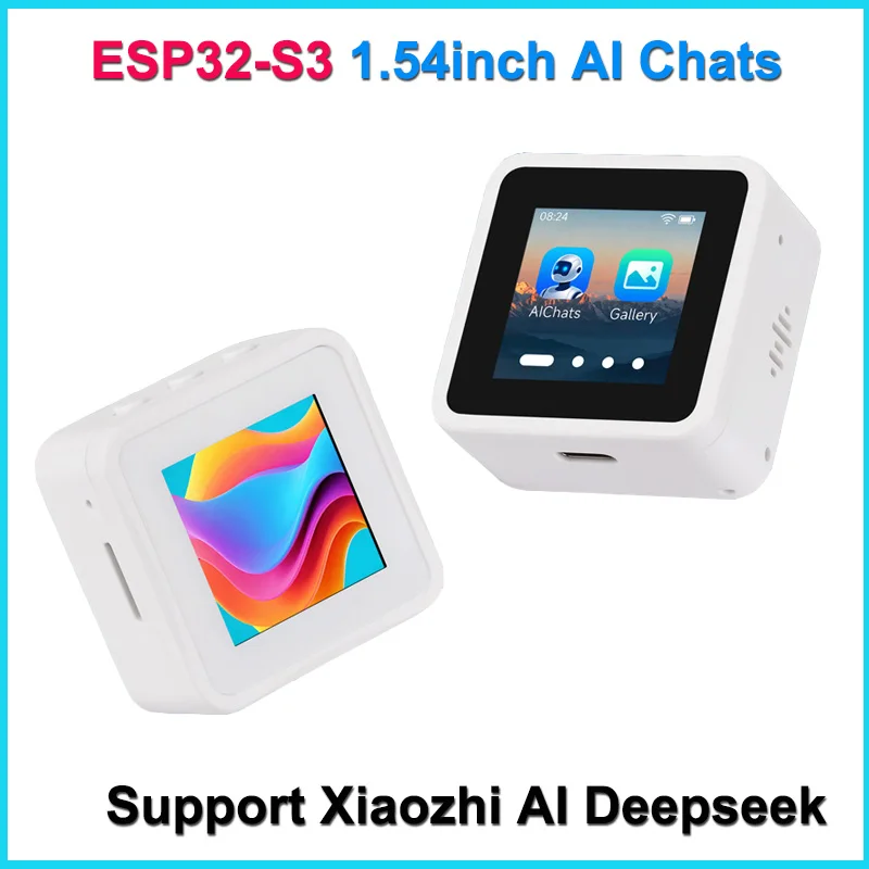 

Плата разработки Waveshare ESP32-S3 с 1,54-дюймовым сенсорным IPS LCD-дисплеем 240x240, поддержка AI-чатботов Xiaozhi AI, Deepseek, Doubao