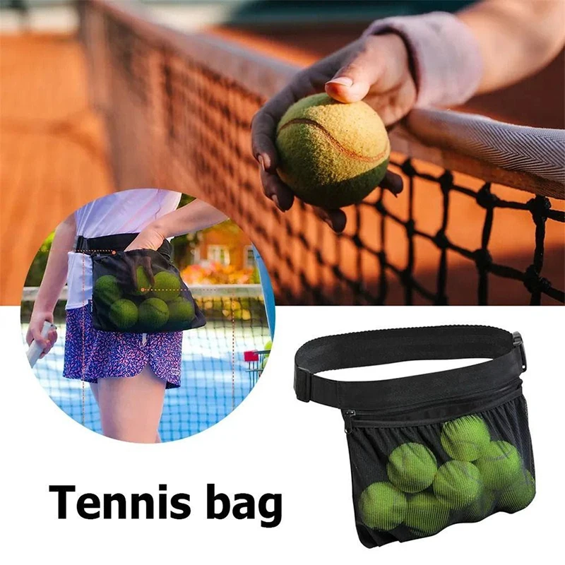 Y Tennis Pickup Bag Pique Ball Sports Bag Single Practice Ball Bag Portable Storage Waist Bag