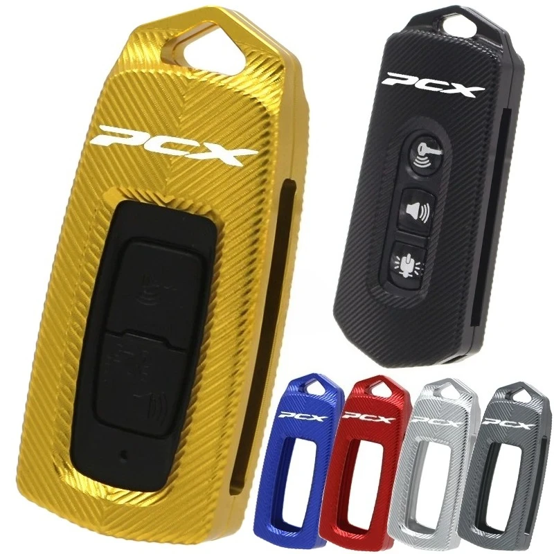 Motorcycle CNC Aluminum Key Cover For Honda PCX 125 150 160 Smart Remote Fob Case Shell Protective Accessories