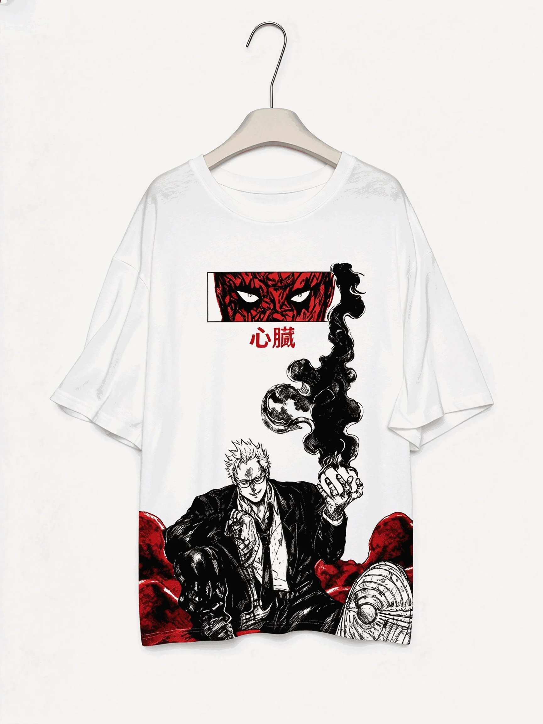 Dorohedoro Print T-shirts for Men Women Fashion Hip Hop Streetwear Trendy Cotton Oversized Unisex Casual Loose Classic Couples