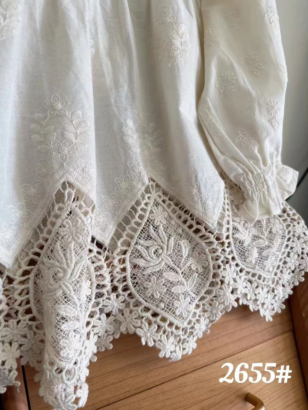 Spring New Japanese Sweet Mori Girl Embroidery Hollow Out Cotton Linen Shirts Women Cute Peter Pan Collar Casual Loose Tops