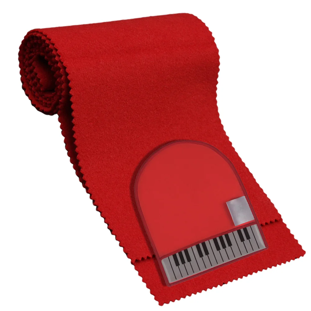 

Adjustable Piano Keyboard Cover Stick Tassel Superfine Fiber Shutters Protector