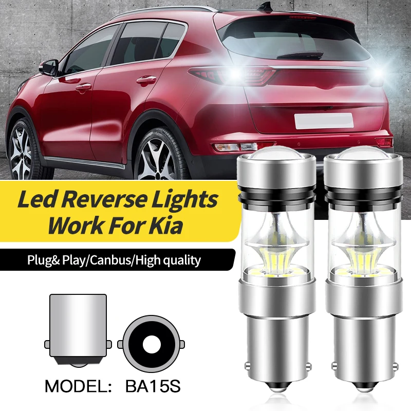 

1156 BA15S P21W Led Car Reverse Lights Canbus Backup Bulbs White For Kia Sportage 1994 1995 1996 1997 1998 1999-2007 2018-2019