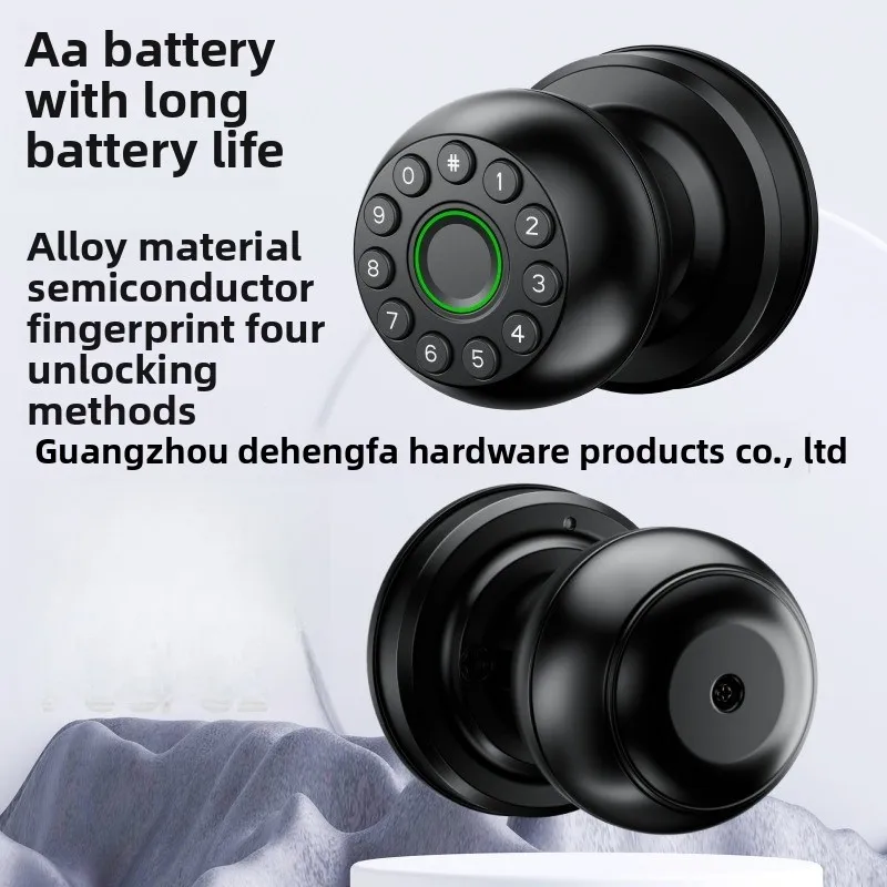 Smart Spherical Lock Indoor Wooden Door Office Apartment Combination Lock US Standard Graffiti APP