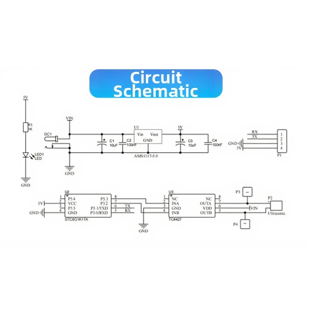 56mm*50mm Standing Wave Module Adjustable Levitation Component Kit Generator Soldering Practice Board Compact Structure
