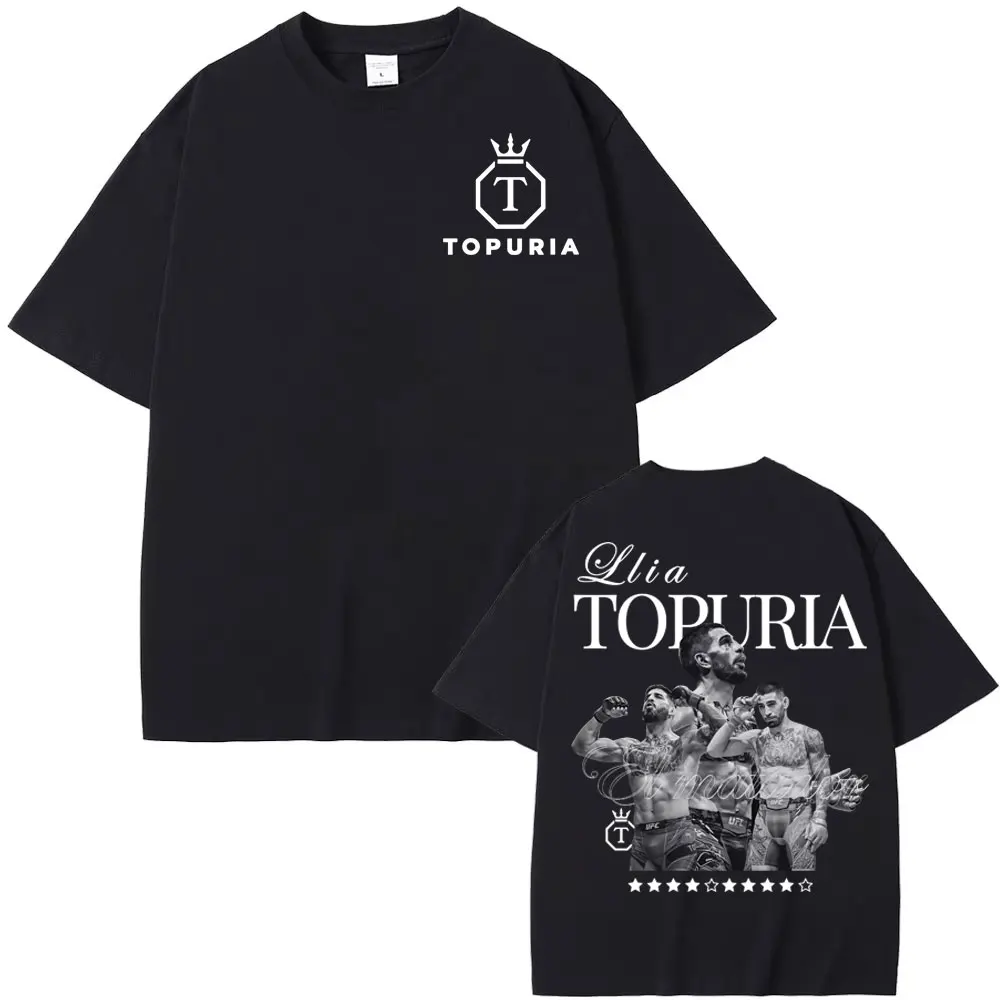 El Matador Ilia Topuria ヴィンテージグラフィック Tシャツ紳士服