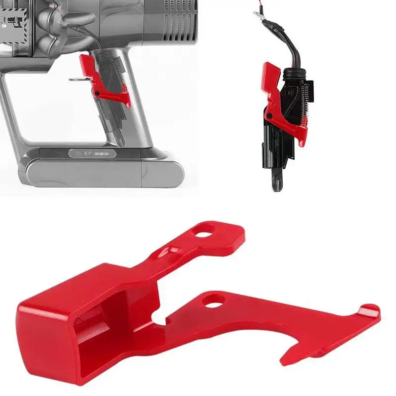 Botão interruptor de substituição vermelho ABS para aspirador de pó V10/V11 - acessório de filtro durável