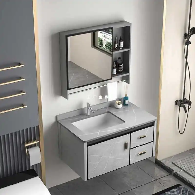 Faucet Shelfs Bathroom Cabinet Display Metal Mirror Drawer Sets Bathroom Cabinet Toilet Sink  Home Furniture